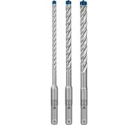 Bosch Professional 3 piezas Set de brocas para martillo Expert SDS plus-7X (para Hormigón armado, Ø 6-10 mm, accesorios Martillo perforador rotativo)