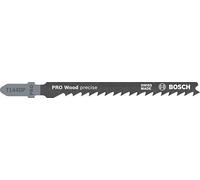 Bosch Professional 3 x Hojas de sierra de calar T 144 DP Precision for Wood (para Madera blanda, corte recto, accesorios Sierra de calar)