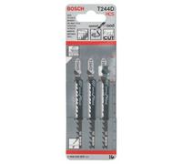 Bosch Professional Hojas de sierra de calar T244D Speed for Wood para madera blanda – 3 unidades