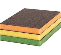 Bosch Professional 3X Esponjas Expert S473 convencionales (para Madera Blanda, Pintura sobre Madera, 98 x 120 x 13 mm, Grado de finura Medio/Fino/Muy Fino, Accesorios Lijado Manual)