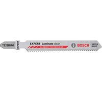 Bosch Professional 3x Hojas de sierra de calar Expert `Laminate Clean` T 128 BHM (para Vinilo laminado sólido, PVC, HPL, Longitud 92 mm, accesorios Sierra de calar)
