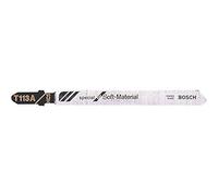 Bosch Professional 3x Hojas de sierra de calar T 113 A Special for Soft Material (para Cartón, espuma de poliestireno, alfombra, cuero, goma, accesorios Sierra de calar)