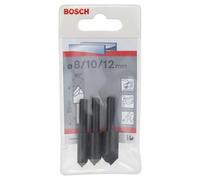 Bosch Professional 3x Set de Brocas Avellanadoras (Madera, Plástico, Metales no Férreos, 90°, Ø 8/10/12 mm, Accesorios para Taladros Rotativos)