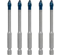 Bosch Professional 5 piezas Set de brocas Expert HEX-9 HardCeramic (para Tejas, Baldosas, Ø 6 mm, accesorios Taladro de impacto rotativo)