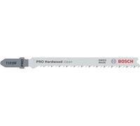 Bosch Professional 5 x Hojas de sierra de calar T 101 BF Clean for Hard Wood (para Madera dura, corte recto, accesorios Sierra de calar)