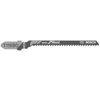 Bosch Professional 5 x Hojas de sierra de calar T 119 BO Basic for Wood (para Madera blanda, corte curvo, accesorios Sierra de calar)