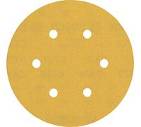 Bosch Professional 5 x Lijas Expert C470 con 6 agujeros, para Madera dura, Pintura sobre madera, 150 mm, Grano 320, Accesorios Lijadora excéntrica