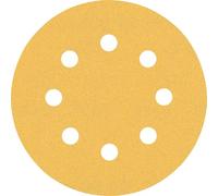 Bosch Professional 5 x Lijas Expert C470 con 8 agujeros, para Madera dura, Pintura sobre madera, 115 mm, Grano 120, Accesorios Lijadora excéntrica