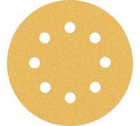 Bosch Professional 5 x Lijas Expert C470 con 8 agujeros, para Madera dura, Pintura sobre madera, 115 mm, Grano 80, Accesorios Lijadora excéntrica