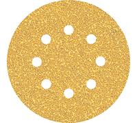 Bosch Professional 5 x Lijas Expert C470 con 8 agujeros, para Madera dura, Pintura sobre madera, 125 mm, Grano 40, Accesorios Lijadora excéntrica