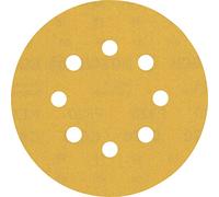 Bosch Professional 5 x Lijas Expert C470 con 8 agujeros, para Madera dura, Pintura sobre madera, 125 mm, Grano 320, Accesorios Lijadora excéntrica