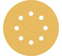 Bosch Professional 5 x Lijas Expert C470 con 8 agujeros, para Madera dura, Pintura sobre madera, diámetro 125 mm, Grano 80, Accesorios Lijadora excéntrica