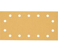 Bosch Professional 50 x Lijas Expert C470 con 14 agujeros, para Madera dura, Pintura sobre madera, 115 x 230 mm, Grano 80, Accesorios Lijadora orbital