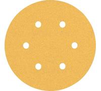 Bosch Professional 50 x Lijas Expert C470 con 6 agujeros, para Madera dura, Pintura sobre madera, 150 mm, Grano 100, Accesorios Lijadora excéntrica