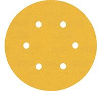 Bosch Professional 50 x Lijas Expert C470 con 6 agujeros, para Madera dura, Pintura sobre madera, 150 mm, Grano 240, Accesorios Lijadora excéntrica