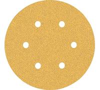 Bosch Professional 50 x Lijas Expert C470 con 6 agujeros, para Madera dura, Pintura sobre madera, 150 mm, Grano 60, Accesorios Lijadora excéntrica