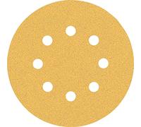 Bosch Professional 50 x Lijas Expert C470 con 8 agujeros, para Madera dura, Pintura sobre madera, 125 mm, Grano 80, Accesorios Lijadora excéntrica