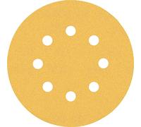Bosch Professional 50 x Lijas Expert C470 con 8 agujeros, para Madera dura, Pintura sobre madera, 125 mm, Grano 120, Accesorios Lijadora excéntrica
