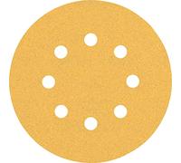 Bosch Professional 50 x Lijas Expert C470 con 8 agujeros, para Madera dura, Pintura sobre madera, 125 mm, Grano 100, Accesorios Lijadora excéntrica