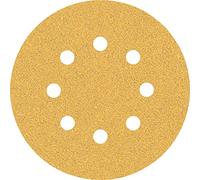 Bosch Professional 50 x Lijas Expert C470 con 8 agujeros, para Madera dura, Pintura sobre madera, 125 mm, Grano 60, Accesorios Lijadora excéntrica