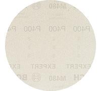 Bosch Professional 50x Mallas de lija Expert M480 (para Madera dura, Pintura sobre madera, Ø 150 mm, grano 400, accesorios Lijadora excéntrica)