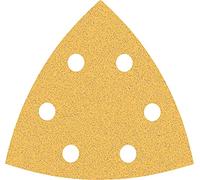Bosch Professional 50x Papeles de lija Expert C470 (para Madera dura, Pintura sobre madera, 93 x 93 mm, grano 80, accesorios Lijadora delta)