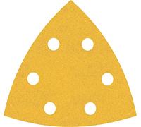 Bosch Professional 50x Papeles de lija Expert C470 (para Madera dura, Pintura sobre madera, 93 x 93 mm, grano 240, accesorios Lijadora delta)