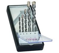 Bosch Professional 5pzs. CYL-3 brocas para hormigón Set, para hormigón, Robust Line, Diámetro 4-10 mm, accesorios taladro percutor, Gris