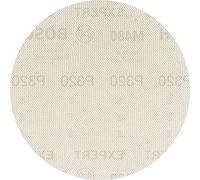 Bosch Professional 5x Mallas de lija Expert M480 (para Madera dura, Pintura sobre madera, Ø 150 mm, grano 320, accesorios Lijadora excéntrica)