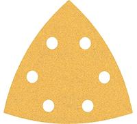 Bosch Professional 5x Papeles de lija Expert C470 (para Madera dura, Pintura sobre madera, 93 x 93 mm, grano 100, accesorios Lijadora delta)