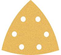 Bosch Professional 5x Papeles de lija Expert C470 (para Madera dura, Pintura sobre madera, 93 x 93 mm, grano 80, accesorios Lijadora delta)