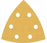 Bosch Professional 5x Papeles de lija Expert C470 (para Madera dura, Pintura sobre madera, 93 x 93 mm, grano 180, accesorios Lijadora delta)