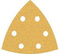 Bosch Professional 5x Papeles de lija Expert C470 (para Madera dura, Pintura sobre madera, 93 x 93 mm, grano 60, accesorios Lijadora delta)