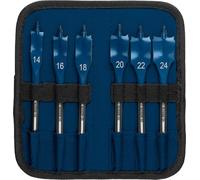 Bosch Professional 6x Set de brocas fresadoras planas Expert SelfCut Speed (para Madera blanda, Aglomerado, Ø 14-24 mm, accesorios Taladro de impacto rotativo)