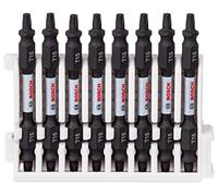 Bosch Professional 8 uds. Punta de Atornillar Dobles Torx (Impact Control, 8 x T15-T15 Bits, Longitud 65mm, Pick and Click, Accesorio Atornilladores de Impacto)