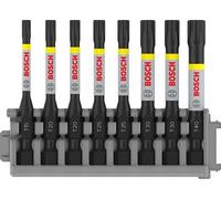 Bosch Professional 8 uds. Punta de Atornillar Torx (Impact Control, T Bits, Longitud 50mm, Pick and Click, Accesorio Atornilladores de Impacto)
