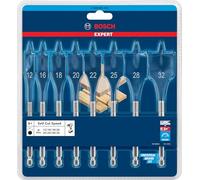 Bosch Professional 8 x Set de brocas fresadoras planas Expert SelfCut Speed, para Madera blanda, Aglomerado, 12-32 mm, Accesorios Taladro de impacto rotativo