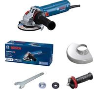 Bosch Professional amoladora angular con cable GWS 12-125 S (Ø del disco: 125 mm, 1200 W, con empuñadura auxiliar antivibración, caperuza de protección, llave de dos agujeros)