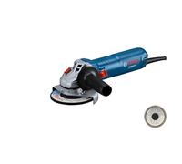 Bosch Professional amoladora angular con cable GWS 12-125 (Ø del disco: 125 mm, poten. 1200 W, protec. rearranque, incl. tuerca SDS, empuñadura aux., caperuza de protec., tuerca apriete, llave brida)