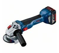 Bosch Professional 18V System GWS 18V-10 - Amoladora angular a batería (Ø 125 mm, 9000 rpm, 2 baterías x 4.0 Ah, en L-BOXX)