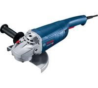 Bosch Professional amoladora angular GWS 22-230 J (potencia 2200 W, incl. llave de dos agujeros, brida, tuerca de apriete, cubierta protectora, empuñadura auxiliar)