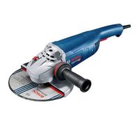 Bosch Professional amoladora angular GWS 22-230 P (potencia 2200 W, incl. llave de dos agujeros, brida, tuerca de apriete, cubierta protectora, empuñadura auxiliar)