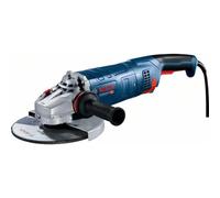 Bosch Professional GWS 24-230 PZ - Amoladora angular (2400 W, Ø 230 mm, hombre muerto, Cyclon)