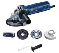 Bosch Professional amoladora angular GWS 9-125 S (potencia 900 W, velocidad en vacío: 2800-11 000 rpm, incl. brida, llave de dos agujeros, tuerca de apriete, cubierta protectora, empuñadura auxiliar)