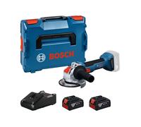 Bosch Professional Amoladora Angular Inalámbrica GWX 18V-8, 125 mm, 18 V, 2 Baterías GBA 4.0 Ah + GAL 1840 L X-LOCK