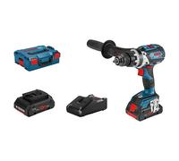 Bosch Professional AMPShare 18V Taladro atornillador percutor de batería GSB 18V-110 C (18 V, 2 baterías, 4 Ah, 110 Nm, Con maletín) + Garantía...