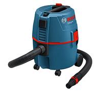 Bosch Professional Aspirador de agua y polvo GAS 20 L SFC (boquilla de gravatos, boquilla recta, bolsa desechable, 1 filtro plano, mango regulador de aire, adaptador univ, 2 tubos de succión, flexible univ.)