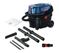 Bosch Professional aspirador en húmedo/seco GAS 12-25 PL (motor de 1250 W, flujo de aire de 65 l/s, presión de vacío de 200 mbar, con filtro HEPA, boquilla para ranuras)
