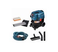 Bosch Professional aspirador en húmedo/seco GAS 35 M AFC (incl. boquilla ranuras, bolsa, codo, set boquillas suelos, 35 mm Ø, 1 filtro pliegues plano PES, 3 tubos 0,35 m, manguera 5 m con boquilla)