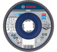 Bosch Professional Best - Disco de láminas recto (para metales, X-LOCK, X571, Ø115 mm, grano K80, orificio Ø 22,23 mm)